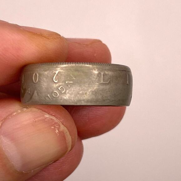 2018 Kennedy Half Dollar Coin Ring Wide Band Chunky Bold - Picture 8 of 11